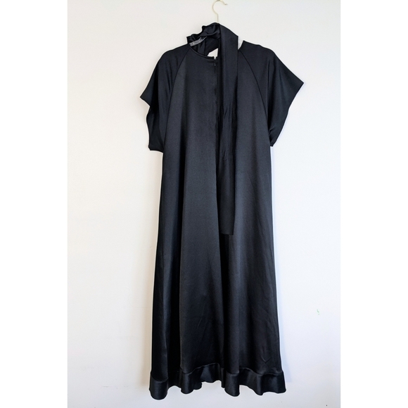 Ellery Long Black Two Way Crepe Maxi Dress - Picture 4 of 4